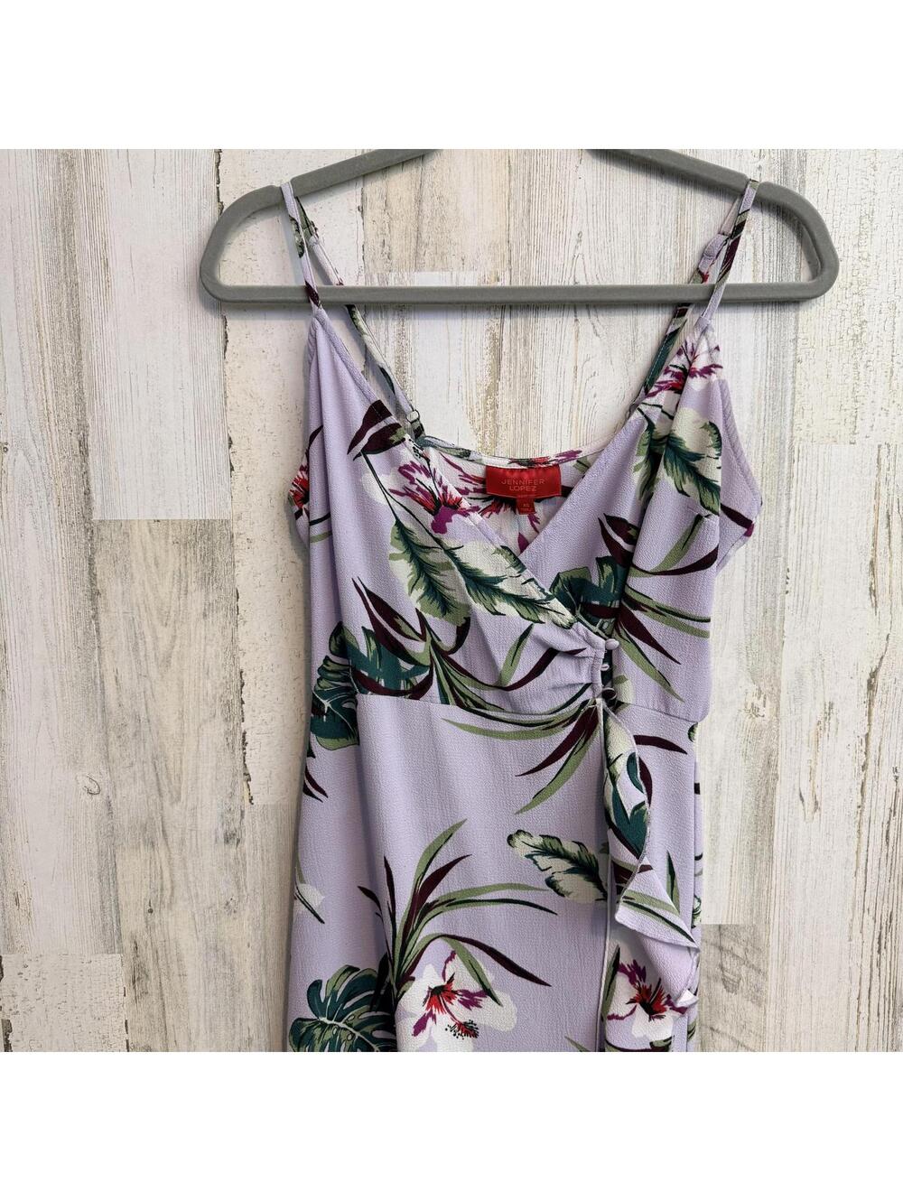 Jennifer Lopez Women’s XS Lavender Floral Wrap Maxi Long Dress - Picture 12 of 12